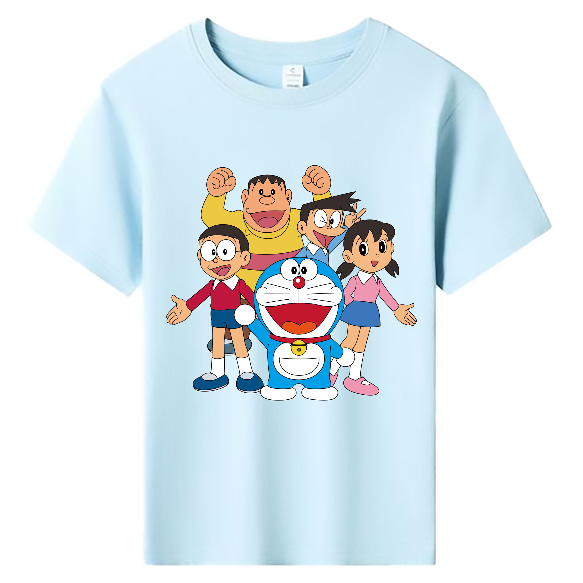 （画像用） ドラえもん 骨川 スネ夫 Doraemon Honekawa Suneo 綿100％キッズTシャツ（フロントプリント）